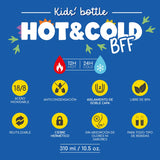 Botella Térmica Infantil Dino Dionosaurio Hot&Cold BFF 300 ml - Legami