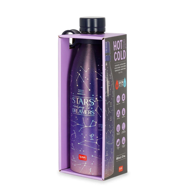 Botella termica estrellas y constelaciones 800 ml Legami en papeleria Badajoz disponible en Be To Be Menacho y Valdepasillas