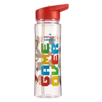 Botella de Agua con Pajita y Asa Game Over - PK