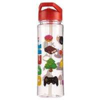 Botella de Agua con Pajita y Asa Game Over - PK
