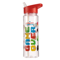 Botella de Agua con Pajita y Asa Game Over - PK