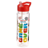 Botella de Agua con Pajita y Asa Game Over - PK
