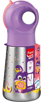 botellas infantiles de acero inoxidable con pajita en papeleria be to be menacho