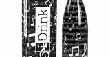 Botella Térmica de Acero Inoxidable 500 ml Negra Notas Musicales - I-Drik