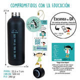 Botella Térmica de Acero Inoxidable 500 ml DRD4-7R Travel Gene - Pepita Viajera