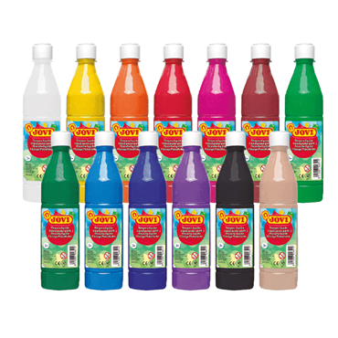 Témpera en Botella 500 ml Témpera Líquida Colores Variados - Jovi