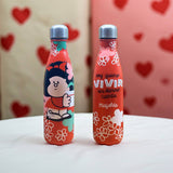 Botella Térmica de Acero Inoxidable 500 ml Mafalda Flores Hoy Quiero Vivir - FunkyG