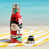 Botella Térmica de Acero Inoxidable 500 ml Mafalda Flores Hoy Quiero Vivir - FunkyG