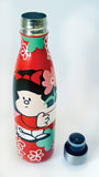 Botella Térmica de Acero Inoxidable 500 ml Mafalda Flores Hoy Quiero Vivir - FunkyG