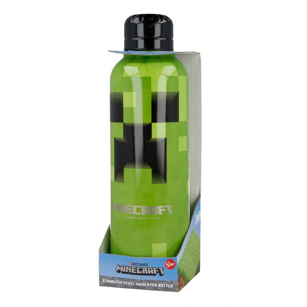 Botella Térmica De Acero Inoxidable 515 ml Minecraft Verde - Stor