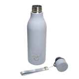 Botella Agua Acero Inoxidable - Botella Agua Niños - 500ml - Botella Térmica Boca Estándar - Sin BPA, para Niños & Adultos, Deporte, Oficina, Yoga, Ciclismo - Botella Térmica Termo Gris Ceniza Pastel - Apapachar