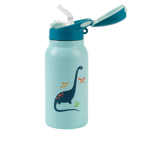 Botella infantil dinosaurios acero inoxidable 350ml en papeleria badajoz disponible en be to be menacho y valdepasillas