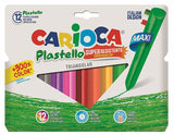 Ceras Carioca Plastello Ceras Triangulares ( 12 Colores ) - Carioca