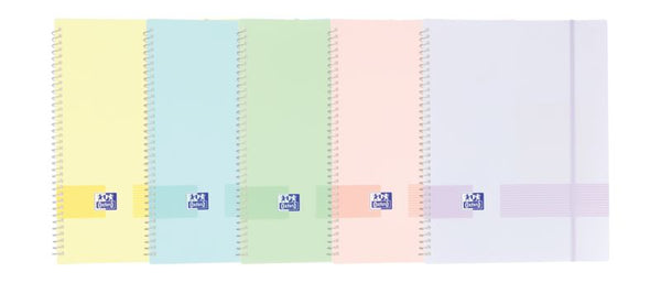 Carpeta De Fundas Transperentes A4  20 Fundas Colores Pastel - Oxford
