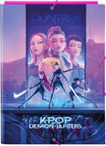Carpeta A4 con gomas 3 solapas tapas duras K-Pop Demon Hunters Huntrix Safta disponible en papeleria en Badajoz
