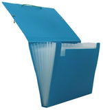 Carpeta neon PP fuelle A4 12 departamentos en papeleria Badajoz
