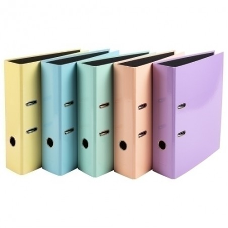 Archivador Exaclair A4 80 mm colores pastel surtidos en papelería Badajoz – disponible en Be To Be Menacho y Valdepasillas