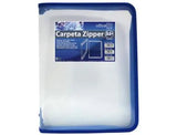 Carpeta transparente con cremallera A5 Office Box en papeleria Badajoz disponible en Be To Be Menacho y Valdepasillas