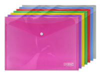 Carpeta Sobre Con Broche A4 PP Plástica Colores Variados - Ingraf