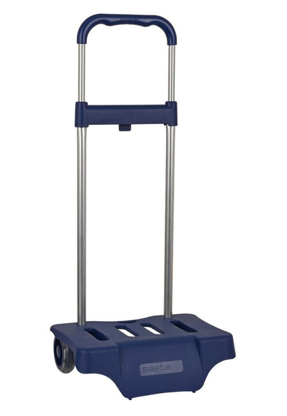 Carro portamochilas Safta azul marino resistente con ruedas silenciosas – papelería en Badajoz Be To Be Menacho y Valdepasillas.