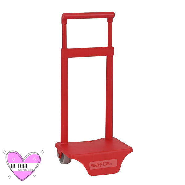 Carro Portamochilas Pequeño Para Mochilas De Guardería Color Rojo - Safta