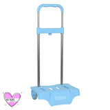 Carro Portamochilas Primaria Mediano Safta Azul Celeste - Safta