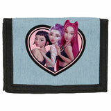 Cartera Billetera Velcro K-Pop Demon Hunters Huntrix Heart - Safta