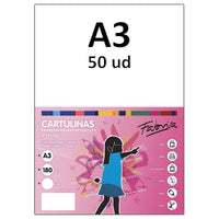 Paquete De Cartulias A3 180 Gr Color Blanco 50 ud - Fabrisa