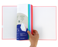 Cuaderno - Libreta - Bloc A4 EuropeanBook 5 Cuadrícula Colores Pastel Pasta Cartón - LIVE & GO - Oxford
