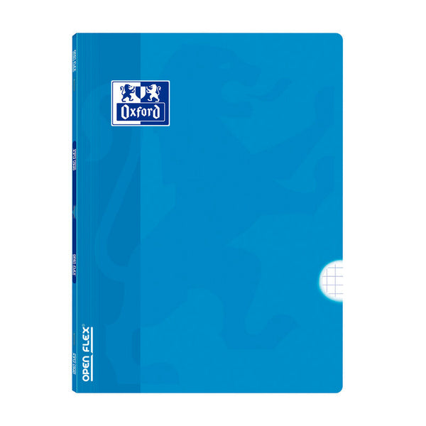 Cuaderno Oxford Openflex A4 4x4 mm azul turquesa – papelería Badajoz disponible en Be To Be Menacho y Valdepasillas