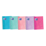 Cuaderno Libreta Espiral Tapa Extradura 4º A5 120h 90grs 5x5 mm Colores Surtidos Pastel - Oxford