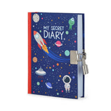 Mi Diario Secreto Personal Space Rocket - Diario Con Candado Para Niño Espacio Cohetes - Legami