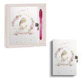 Diario primera comunion nina Arguval con boligrafo magico disponible en papeleria en Badajoz Be To Be