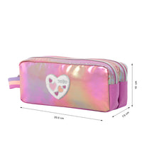 Estuche Portatodo De Dos Compartimentos Glowy Corazón - Totto