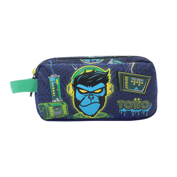 Estuche Portatodo De Dos Compartimentos Kong Lab Mono Gamer - Totto