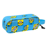 Estuche Portatodo De Dos Compartimentos Doble MINIONS "MINIONSTATIC" - Safta