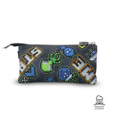 Estuche Escolar Gamer Retro Modelo Tablero Triple Compartimento – Totto