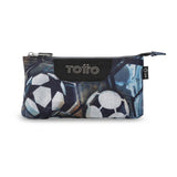 Estuche escolar Verat Soccer triple compartimento Totto disponible en Badajoz
