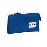 Estuche - Portatodo De Tres Compartimentos - Triple - Reciclado - Azul Marino Oxford - Blackfit8 -