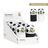 Estuche Portatodo De Silicona 2 en 1  Estuche Y Cubilete De Escritorio Balón de Fútbol del Real Madrid - Cerdá