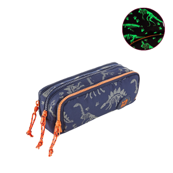 Estuche Portatodo Dinosaurios Que Brillan En La Oscurdad - MiquelRius