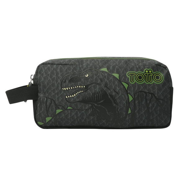 Estuche Portatodo De Dos Compartimentos Rex Dinoland Dinosaurios - Totto