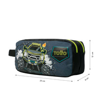 Estuche Portatodo De Dos Compartimentos Monster Race - Totto
