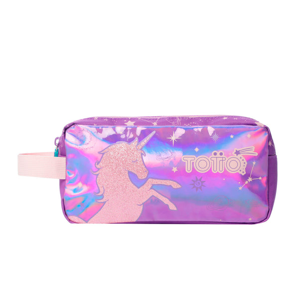 Estuche Portatodo De Dos Compartimentos Unispace Unicornio - Totto