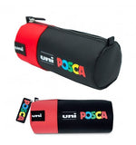 Estuche Posca rojo cilindrico de tela en papeleria Badajoz disponible en Be To Be Menacho y Valdepasillas