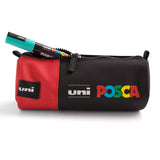 Estuche Portatodo Cilíndrico de Tela Posca Color Rojo - Uni