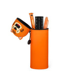 Estuche Portatodo De Silicona 2 en 1  Estuche Y Cubilete De Escritorio Tiger «Grrreat Adventures» Kawaii - Legami