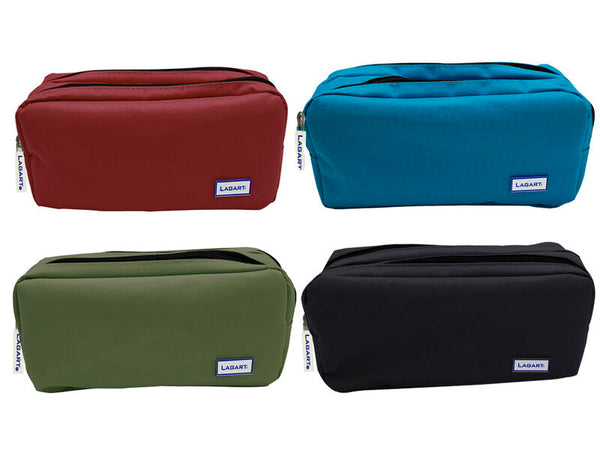 Estuche Portatodo Tres Cremalleras Tres Compartimentos Colores Sólidos - Lagart