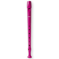 Flauta Escolar Hohner Fucsia Con Funda Y Limpiador - Flauta Dulce