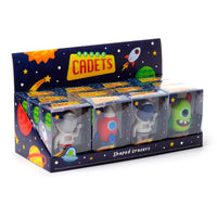 Goma de Borrar Personajes del Espacio Goma de Borrar en Mini Caja Diseño Espacial Space Cadet - PK